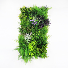 Customized outdoor artificial fern grass mat for vertical garden wall